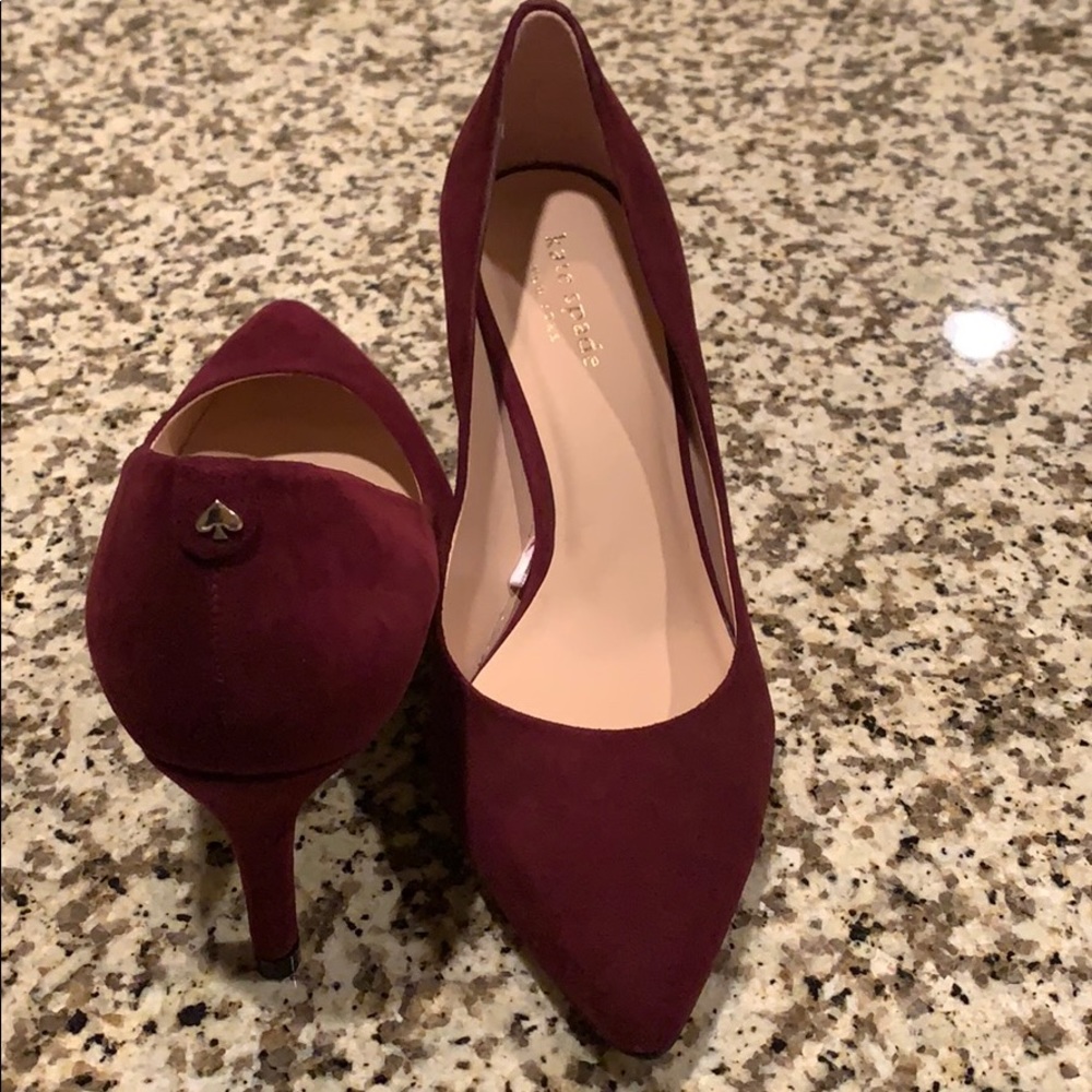 NEW Kate Spade Vida Suede Leather Pumps